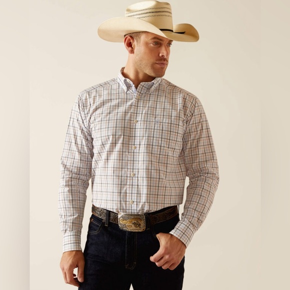 Ariat Men's Pro Series Dan Classic Fit Button Up Shirt- 10048426 Size XXL NWOT. - Picture 1 of 14